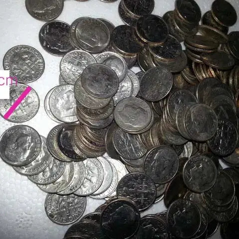 [BUNJANG] 40 x US Ten Cents Coins (Circulated) / 10센트 40개 미국 중고