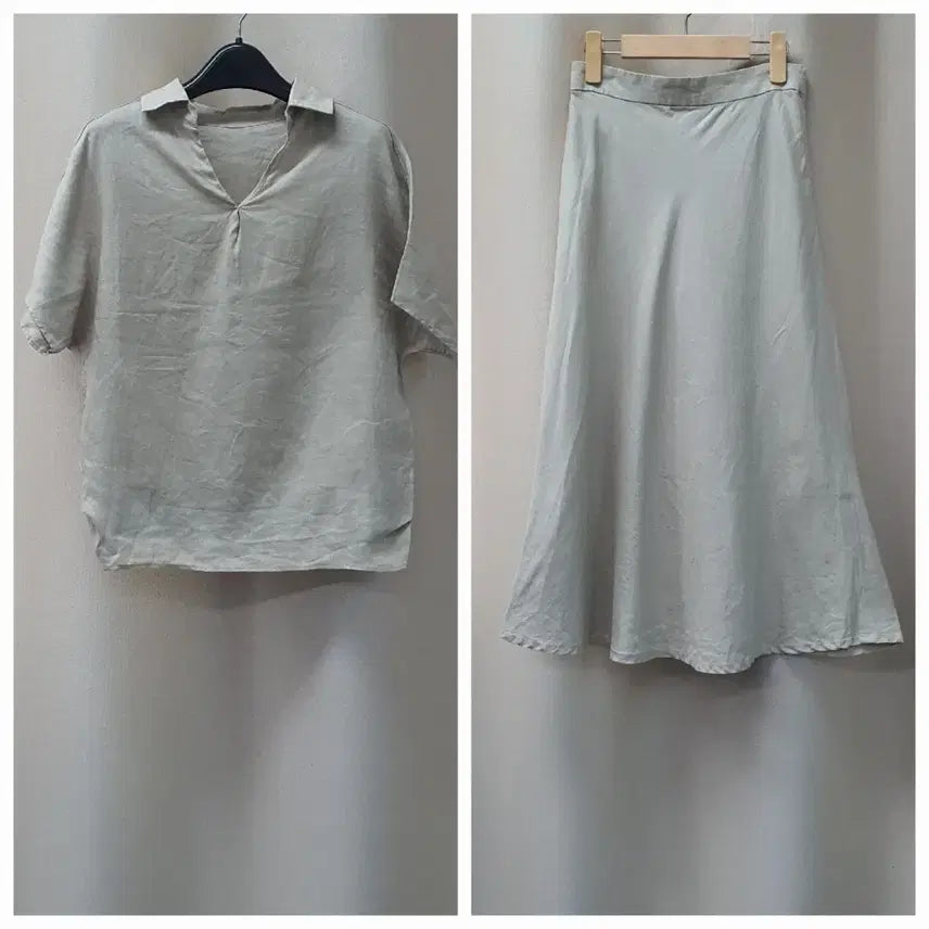 [BUNJANG] Seolrep Shop Edition Linen Set-up (Beige) / 설렙샵 에디션 마100 린넨셋업