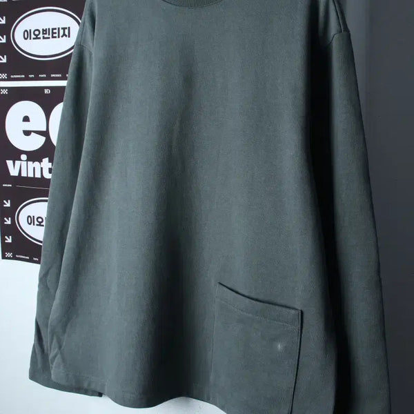[BUNJANG] Juang Homme Sweatshirt Green / (M-XL) 주앙옴므 맨투맨 티셔츠 새상품 작은얼룩 그린-H37458