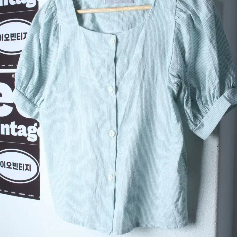[BUNJANG] 8 Seconds Short-Sleeve Collar T-Shirt / W(F) 에잇세컨즈 반팔 카라 티셔츠 셔츠 남방 블라우스-H37157