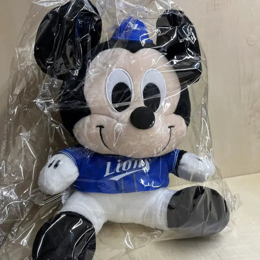 [BUNJANG] Samsung Lions Mickey Mouse Plush Doll / KBO 삼성라이온즈 미키마우스 인형