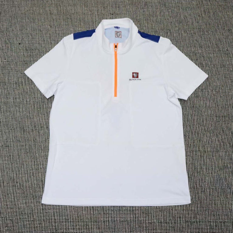 [BUNJANG] Blackyak Half-Zip Short-Sleeve T-Shirt Size 100 / 블랙야크 반집업 반팔 100