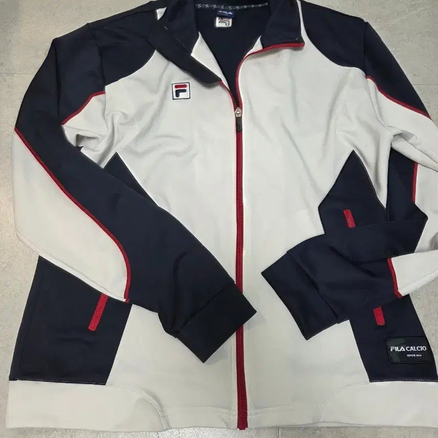 [BUNJANG] FILA CALCIO Color-Blocked Zip-Up Track Jacket / 휠라 칼초(FILA CALCIO) 레트로 배색 집업 저지