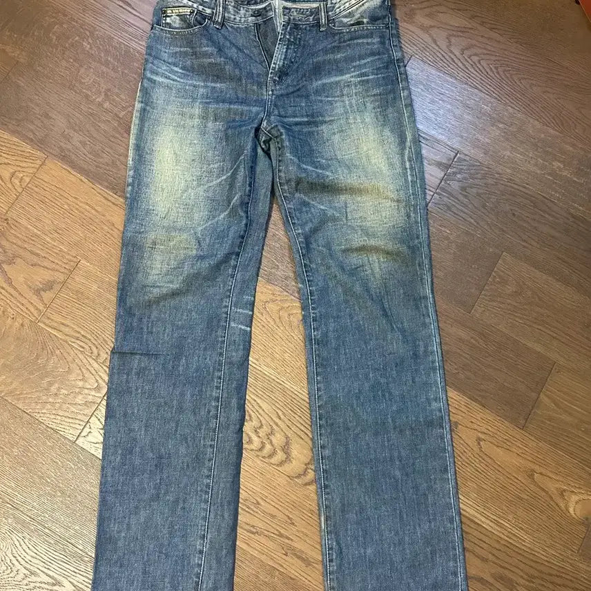 [BUNJANG] Nix Washed Damage Straight Denim Pants / Nix데님 팬츠 청바지 워싱 데미지 스트레이트 닉스