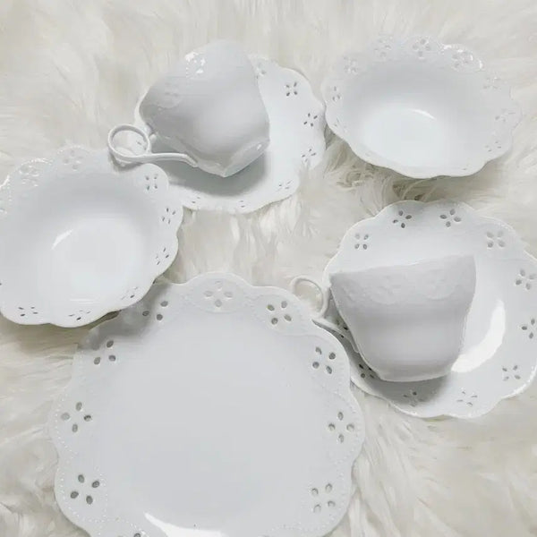 [BUNJANG] Lace Cup Set for 2, Imported from Japan / 레이스 컵 세트 2인조 수입 일본