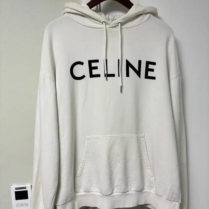 [BUNJANG] Celine Logo Hoodie White M / [정품] 셀린느 로고 후드티 화이트 M사이즈