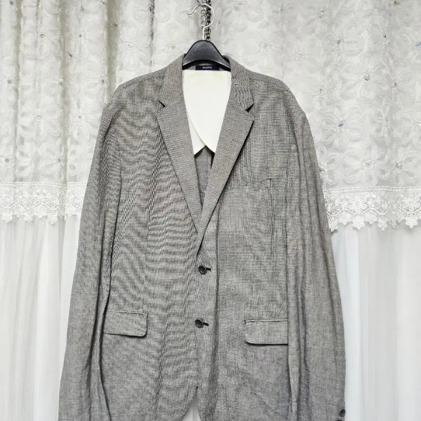 [BUNJANG] Hazzys Men's Linen Check Blazer / 헤지스  체크자켓