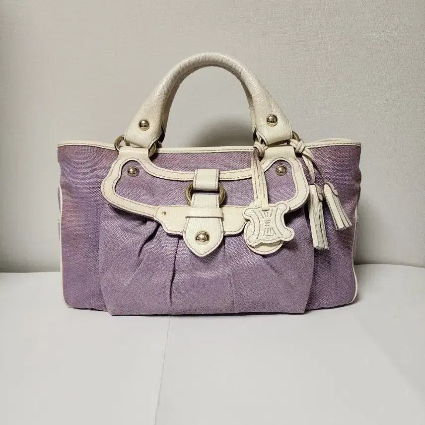 [BUNJANG] Celine Lavender Macadam Tassel Boogie Bag / 셀린느 라벤더 태슬 부기백