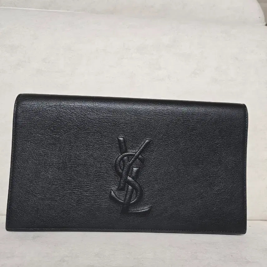 [BUNJANG] Saint Laurent YSL Logo Clutch Black / 생로랑 YSL 로고 클러치 블랙
