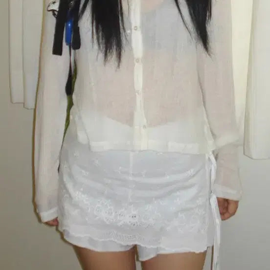[BUNJANG] Our Cabinet Calm Slim Cardigan (Ivory) / 아워캐비넷 calm slim cardigan(아이보리)
