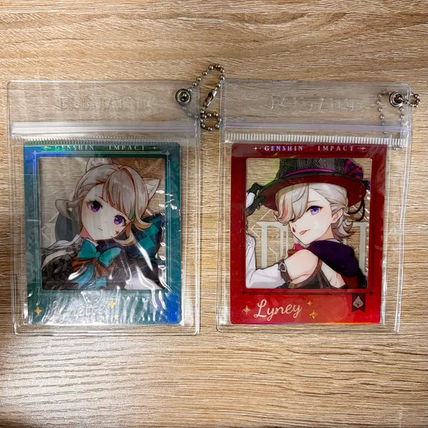 [BUNJANG] Genshin Impact Cafe Polaroid Set - Lynette & Lyney Bundle / 원신 카페 폴라로이드 리니&리넷 2종 일괄로 판매합니다