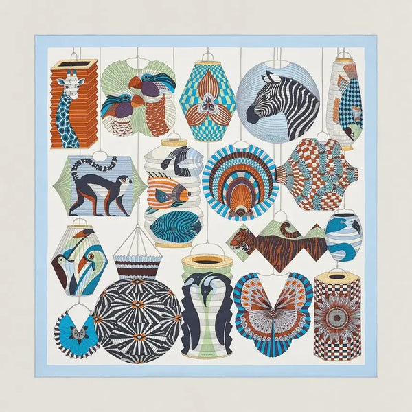 [BUNJANG] Hermes Lantern Carre Scarf / 에르메스 스카프 랜턴 까레