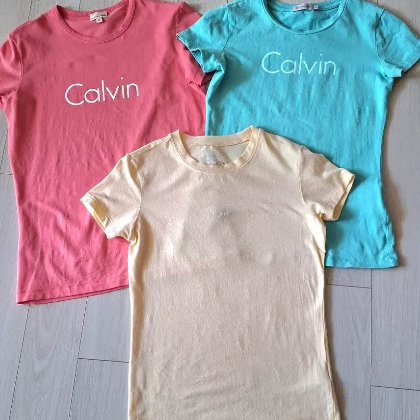 [BUNJANG] Calvin Klein 3-Pack T-Shirt Set / 캘빈클라인 반팔 티셔츠 3종 세트(S)