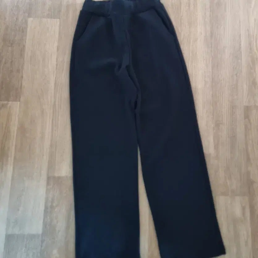 [BUNJANG] Black Wide-Leg Trousers / 와이드팬츠 검정바지