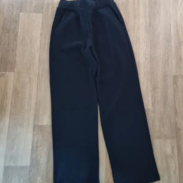[BUNJANG] Black Wide-Leg Trousers / 와이드팬츠 검정바지