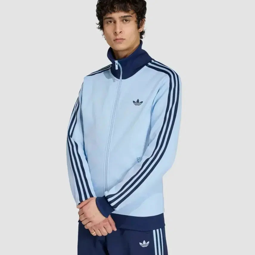 [BUNJANG] Adidas Classic Track Top Clear Sky Night Indigo / 아디다스 저지 클래식 트랙탑 클리어스카이 나이트인디고