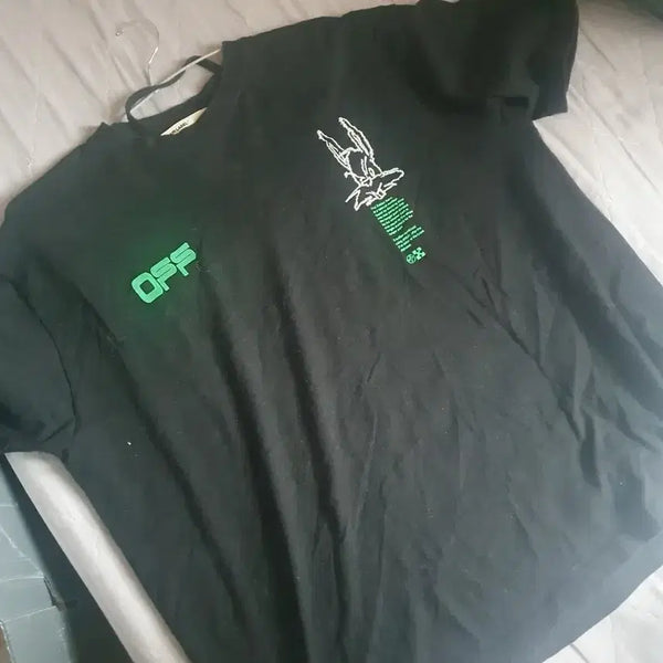 [BUNJANG] Off-White Black T-Shirt / 오프화이트 반팔티 블랙