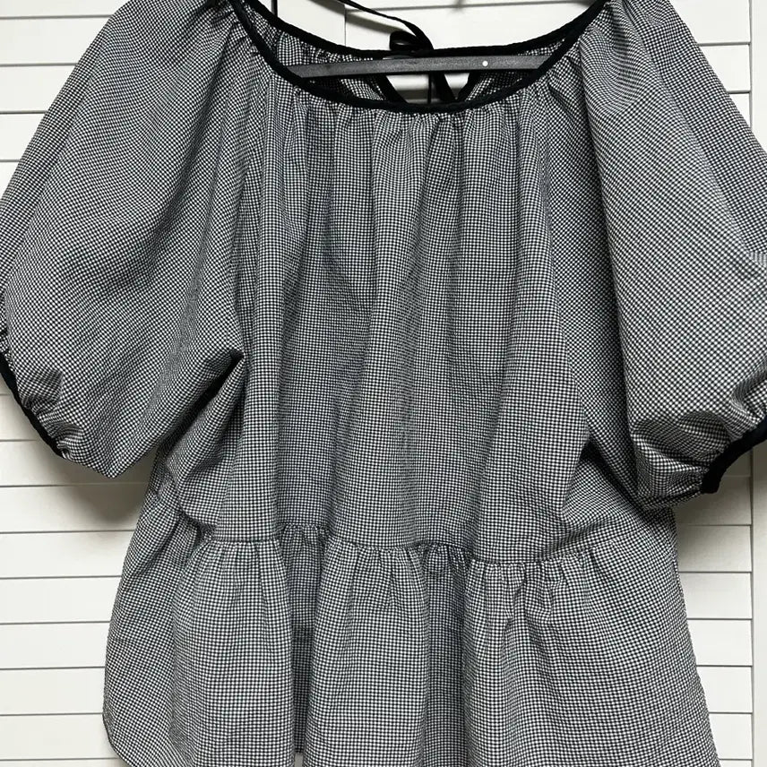 [BUNJANG] Women's Summer Short-Sleeve Blouse / 여성 여름 반팔블라우스