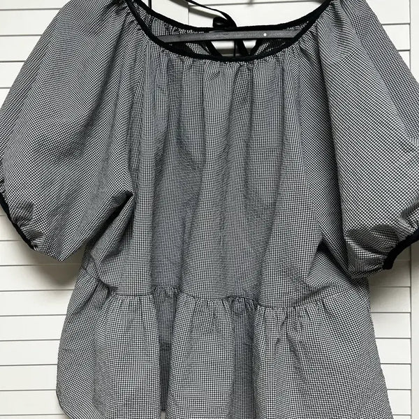 [BUNJANG] Women's Summer Short-Sleeve Blouse / 여성 여름 반팔블라우스