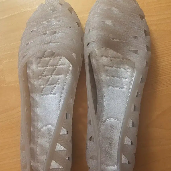 [BUNJANG] Transparent Jelly Shoes Size 38 / 투명한 소재로 제작된 젤리슈즈 38