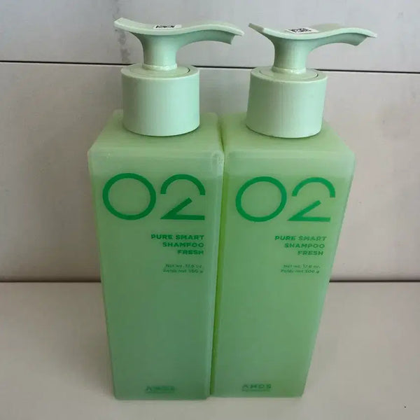 [BUNJANG] Amos Pure Smart Shampoo Fresh Set (2x 500g) / 아모스 퓨어스마트 샴푸 프레쉬 2개
