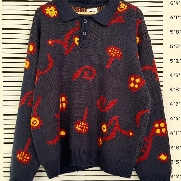 [BUNJANG] Obey Washed Sweater Holiday Collection / 오베이(obey) 와셔 스웨터 홀리데이컬렉션