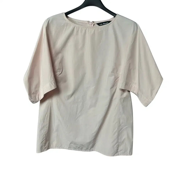 [BUNJANG] Les Muses Pink Half Blouse / 66 Les Muses 레뮤즈 핑크 하프 블라우스