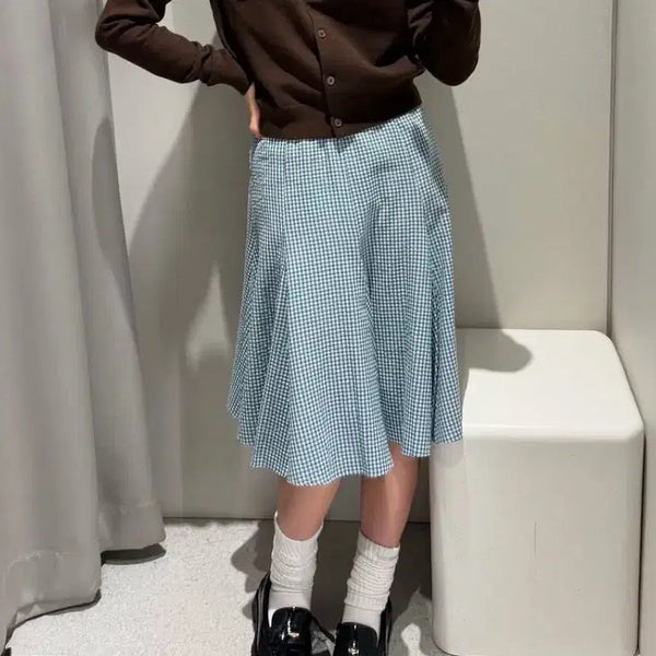 [BUNJANG] Zara Check Skirt / 자라 체크스커트