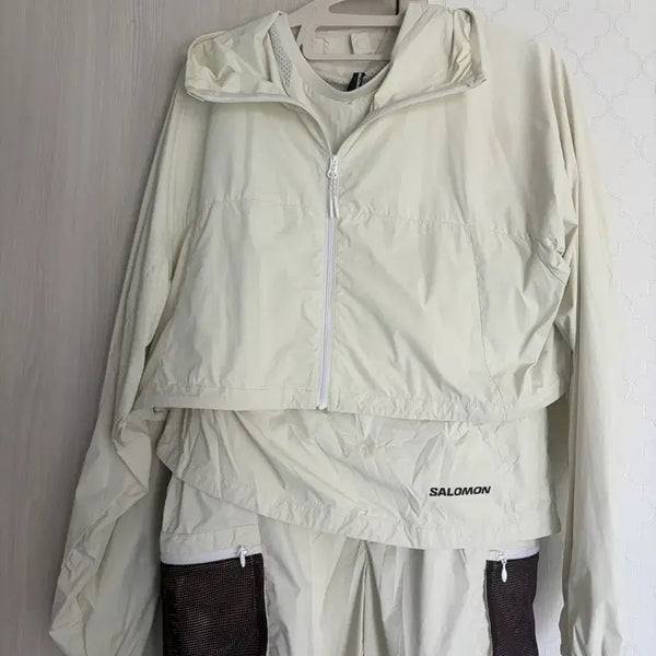 [BUNJANG] Salomon Women's 3-Piece Set - Ivory - Size M / 살로몬여성의류 3pc