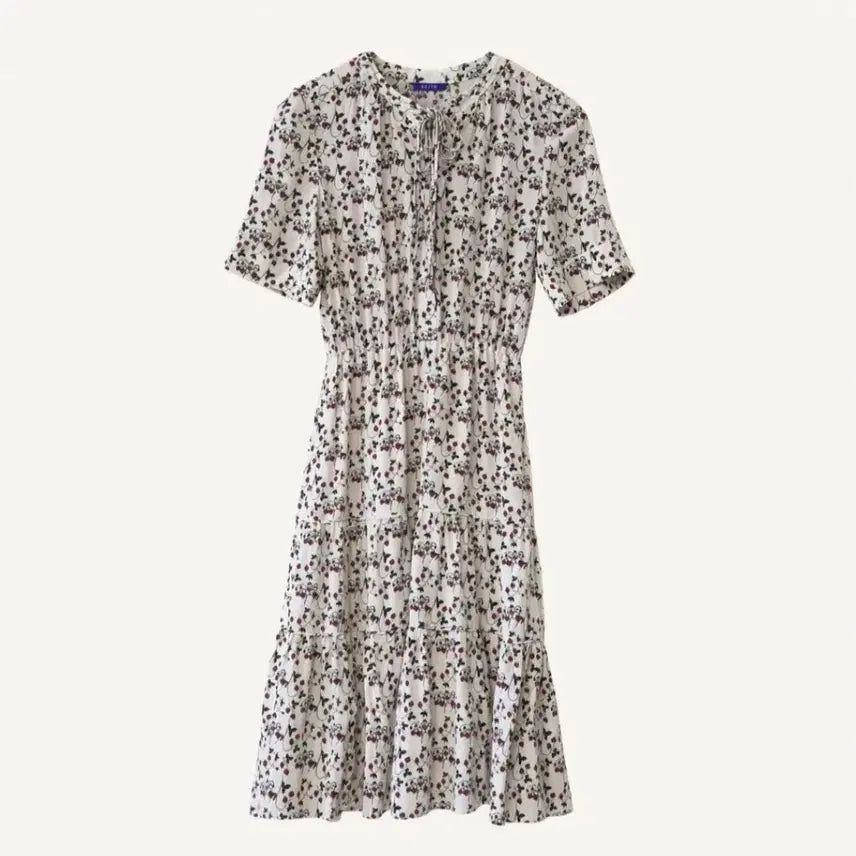 [BUNJANG] KEITH Patterned Silk Dress / 키이스 KEITH 패턴 실크 원피스