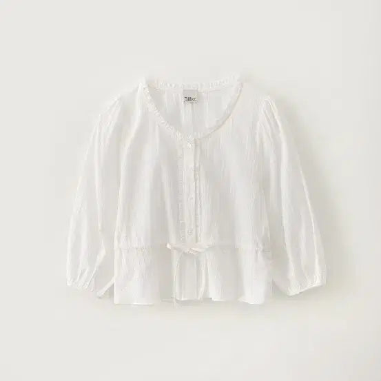 [BUNJANG] Tilbury Daisy String Blouse - Ivory / 틸버 데이지 스트링 블라우스_Ivory