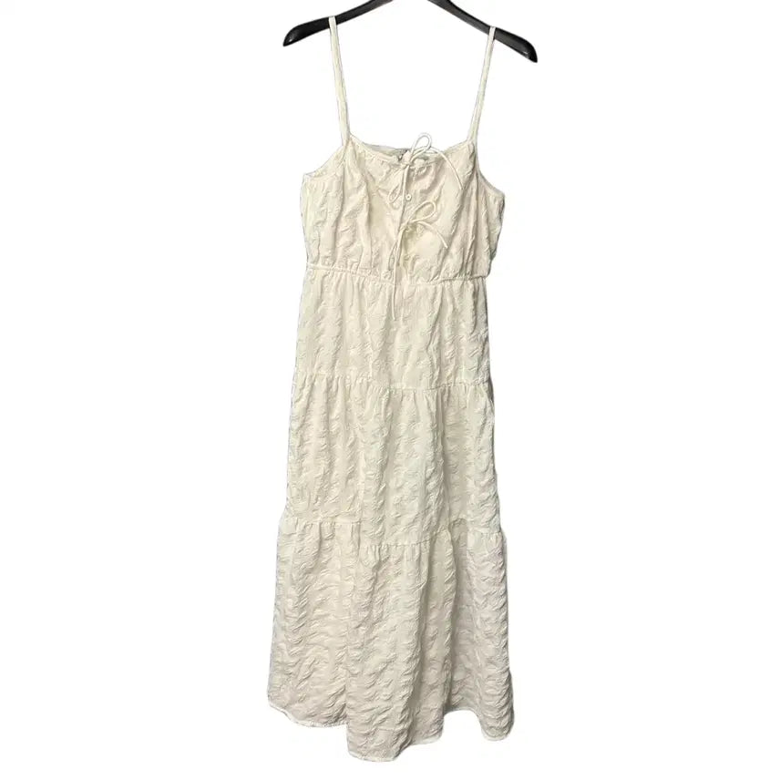 [BUNJANG] 8 Seconds Ivory Sleeveless Maxi Dress / S 에잇세컨즈 아이보리 민소매 롱 원피스