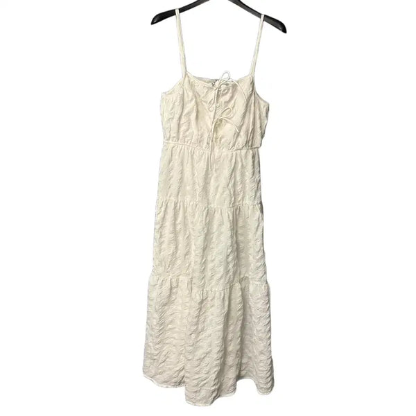 [BUNJANG] 8 Seconds Ivory Sleeveless Maxi Dress / S 에잇세컨즈 아이보리 민소매 롱 원피스