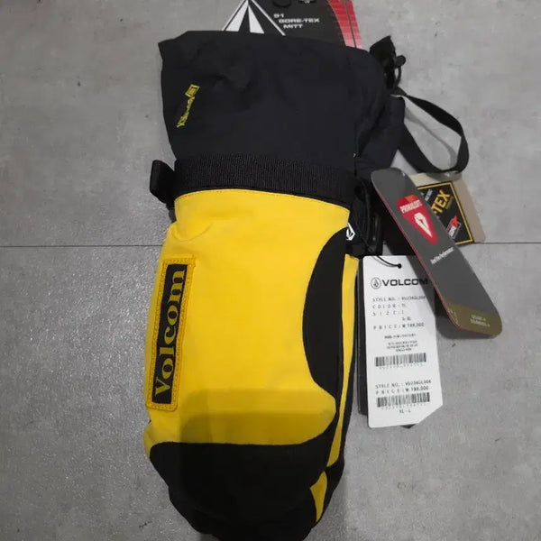 [BUNJANG] Volcom Gore-Tex Mitten Gloves Yellow L / 볼컴 고어텍스 벙어리 장갑 옐로우 L