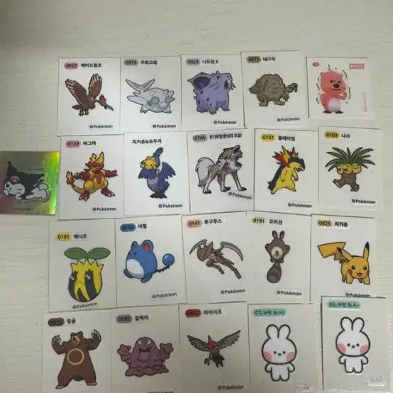 [BUNJANG] Pokemon Stickers / 포켓몬 띠부실 띠부띠부씰
