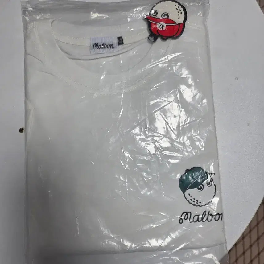 [BUNJANG] Malbon Golf Short Sleeve T-Shirt White / 말본 골프 반팔 티셔츠 화이트