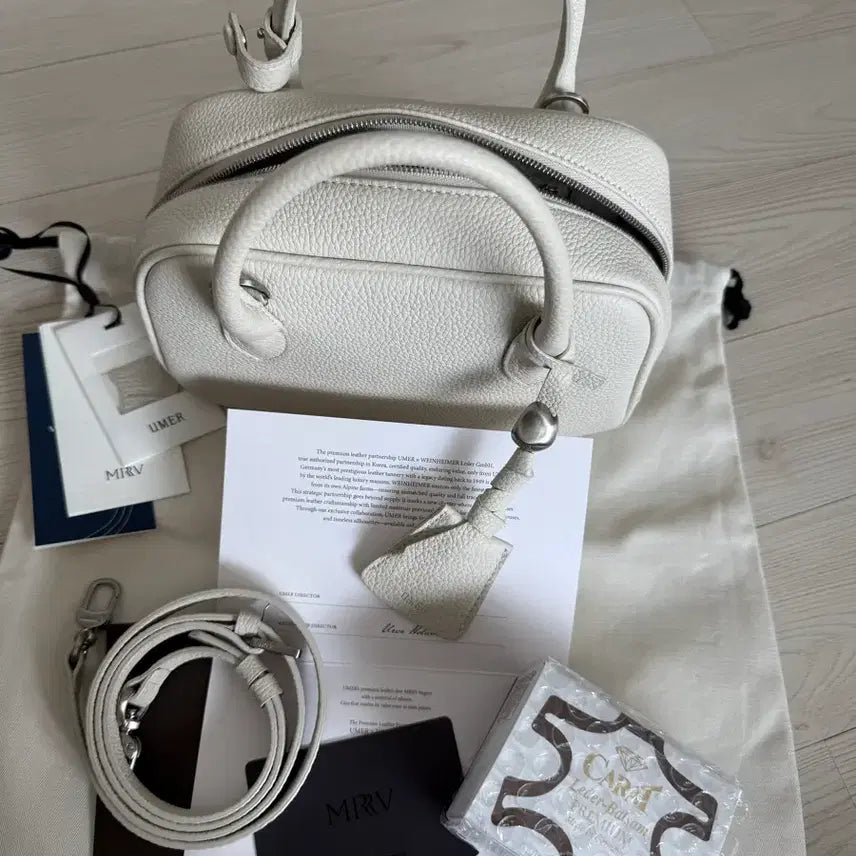 [BUNJANG] YMER Longde Boston Bag Petit Cream / 유메르 롱드 보스턴 쁘띠 크램