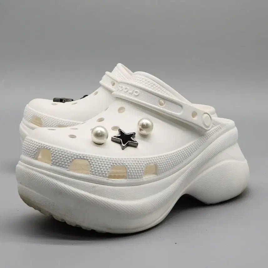 [BUNJANG] Crocs Classic Mega Crush Clog Women's 7 (240mm) / q 크록스 클래식 메가 크러쉬 클로그 W7 240 굽7