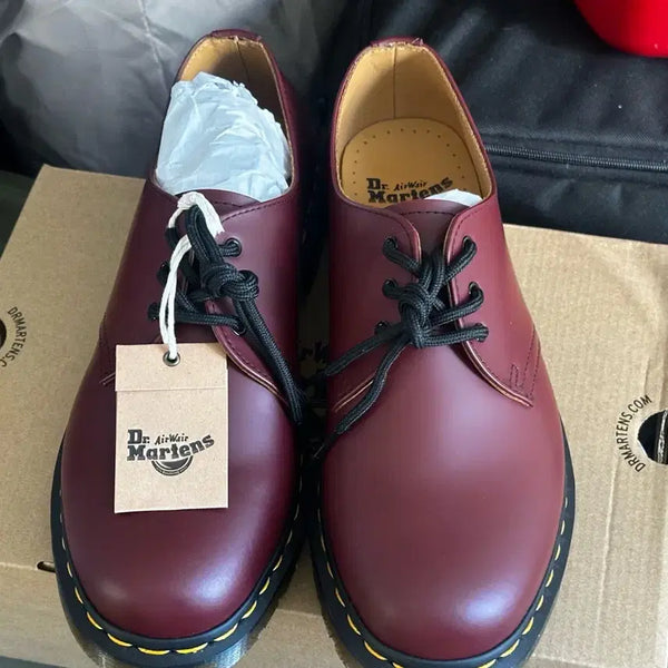 [BUNJANG] Dr. Martens 1461 Cherry Red Smooth Leather Shoes / 닥터마틴 1461 체리레드 스무스레더