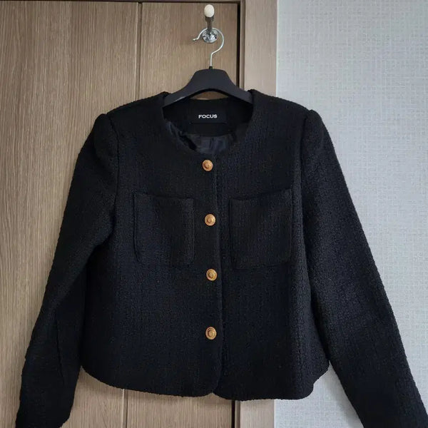 [BUNJANG] Focus Tweed Jacket Black / @포커스 트위드 자켓 블랙@