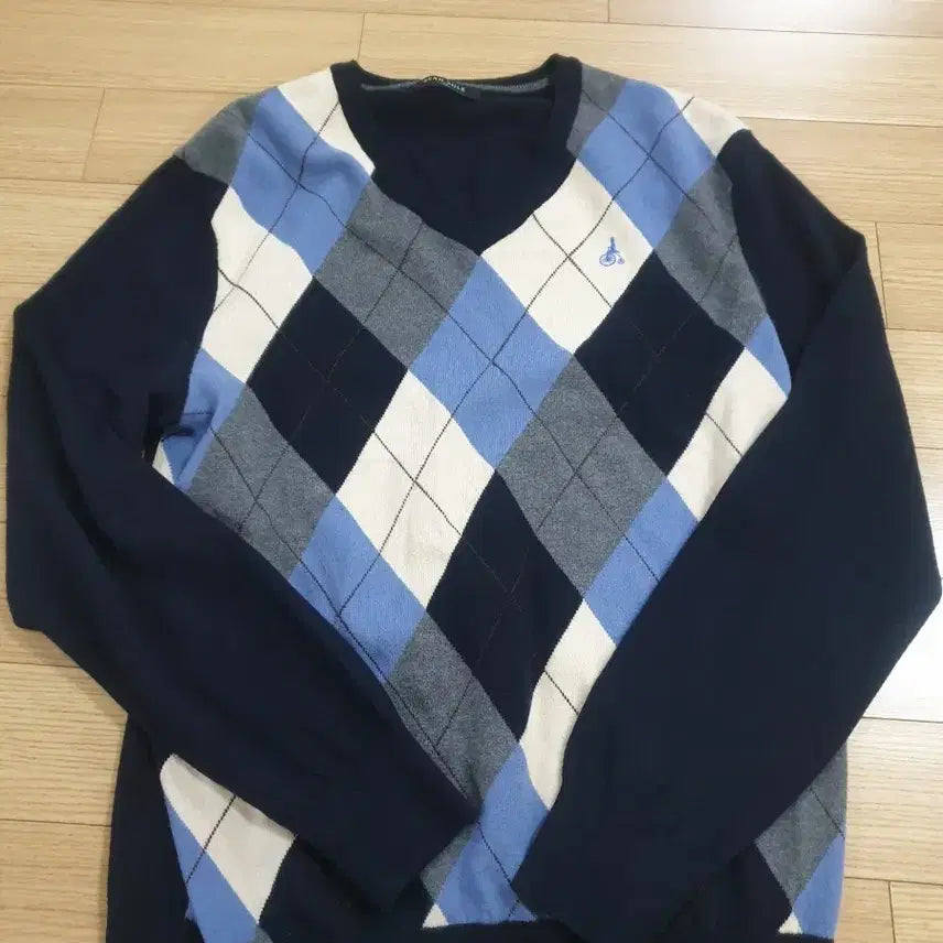 [BUNJANG] Beanpole Argyle Knit Sweater / 빈폴 아가일 니트