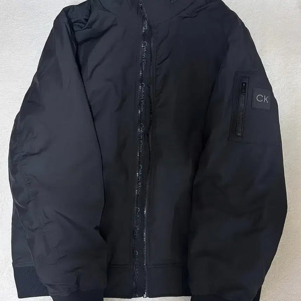 [BUNJANG] Calvin Klein Black Bomber Jacket XL / 캘빈클라인 블랙 항공 점퍼 XL