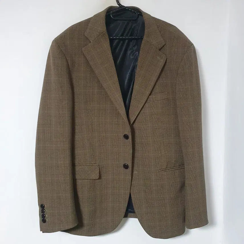 [BUNJANG] Men's Check Pattern Blazer Jacket / 체크 패턴 남자 블레이저 재킷