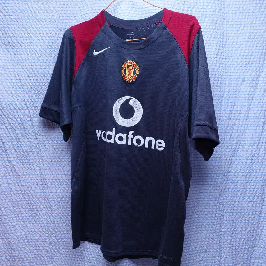 [BUNJANG] Manchester United 2004 Training Jersey / 맨유유니폼 04년 그레이 매장판/08256