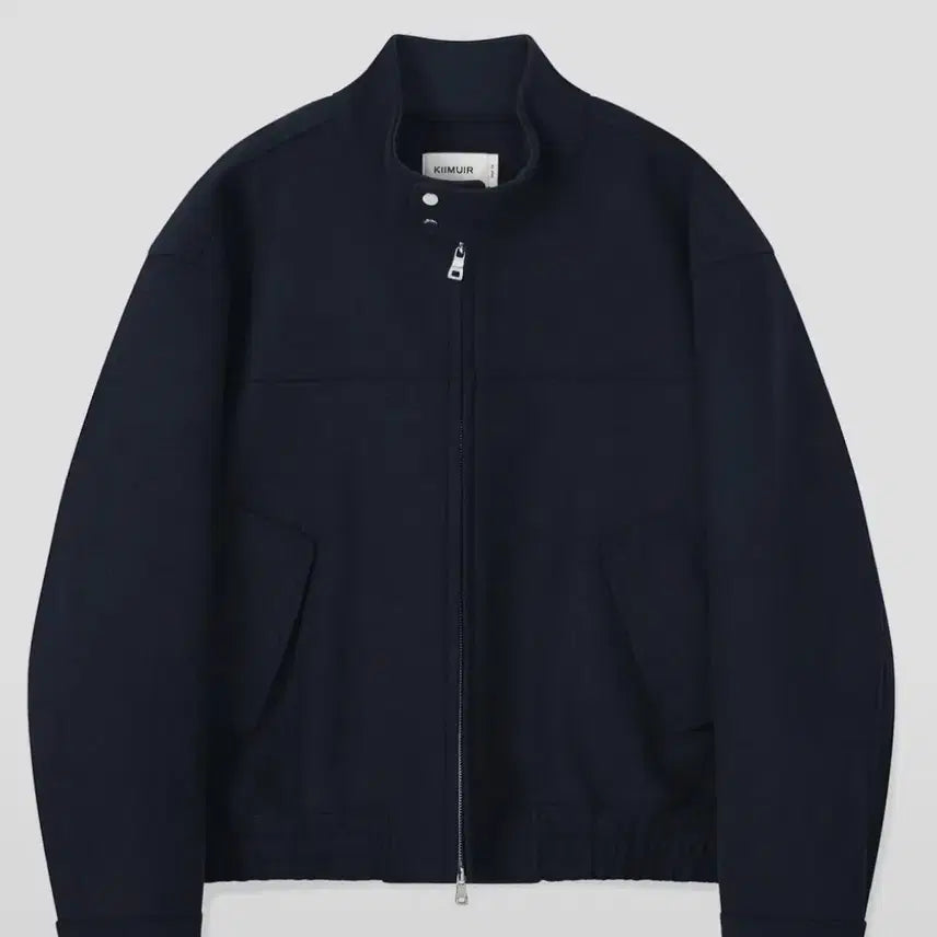 [BUNJANG] KIMUER Wool Harrington Jacket Navy / 키뮤어 울 해링턴 저켓