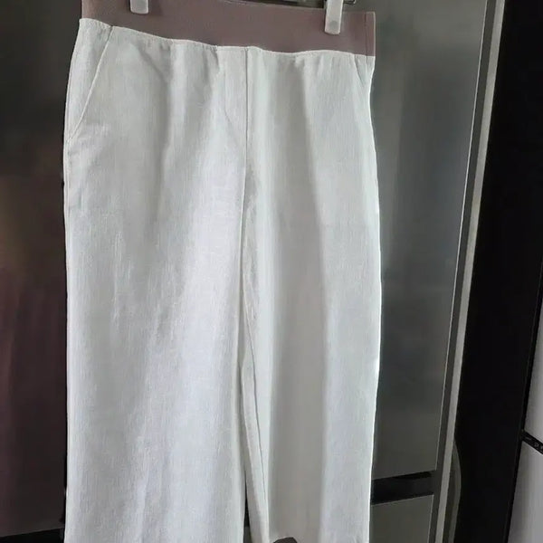 [BUNJANG] ATMARK Women's Linen Wide Pants / ATMARK 여성 린넨 와이드 팬츠