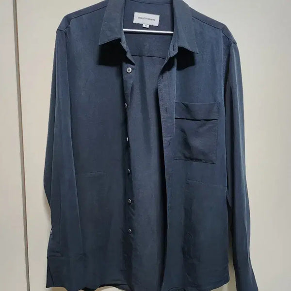 [BUNJANG] Solid Homme Fall/Winter Shirt Black / 솔리드옴므. 추동셔츠. 46호