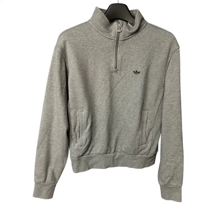[BUNJANG] Adidas Grey Half-Zip Sweatshirt / S 아디다스 스무 그레이 하프집업 맨투맨