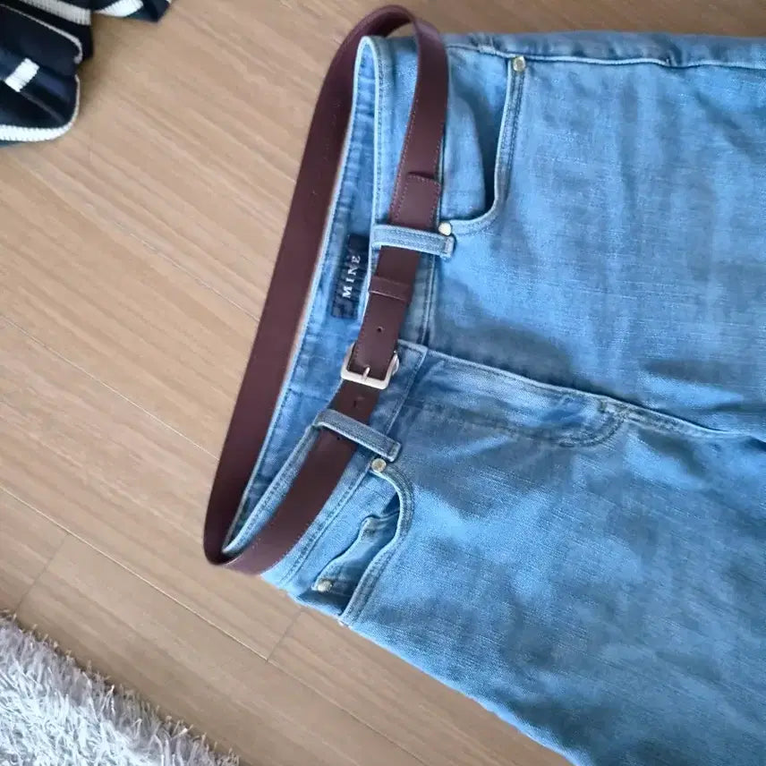 [BUNJANG] Mine Women's Shorts Light Blue Denim / 마인반바지