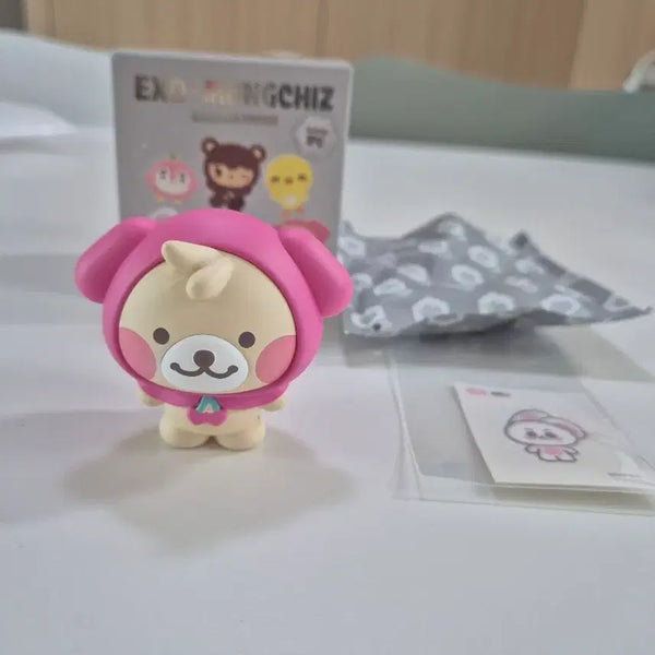 [BUNJANG] EXO Chanyeol Figure + Suho Sticker Bundle Set / 엑소 뭉치즈 열댕이(찬열) 피규어+코트니(수호)띠부실 일괄